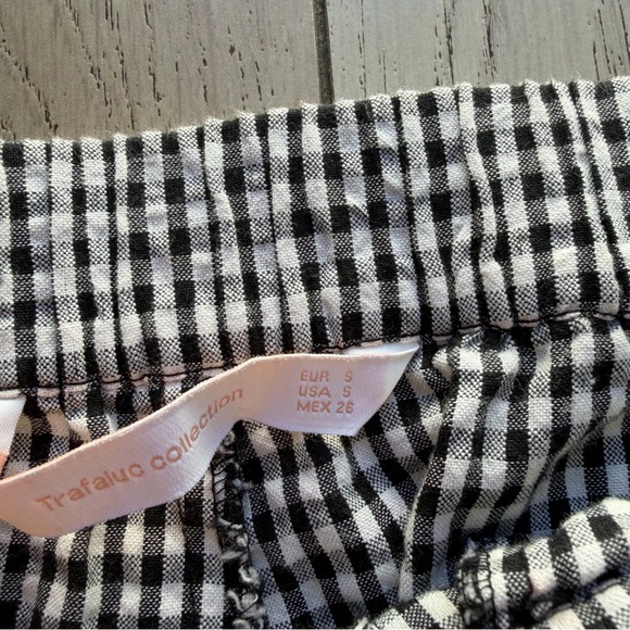 Zara Black and White Gingham Pants - Picture 2 of 8